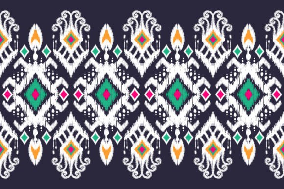 Beautiful Ikat Paisley Embroidery Design Review