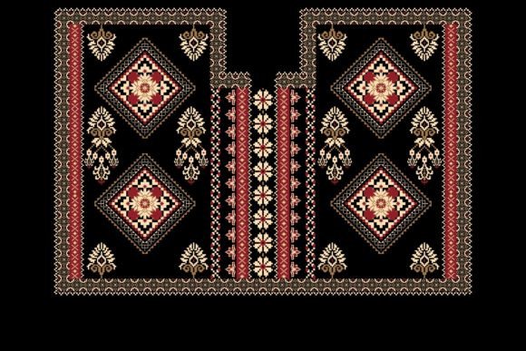 Beautiful Necklace Embroidery Pattern.