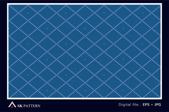 Blue Knitted Pattern Vector, Embroidery: Insider Review for Etsy Sellers