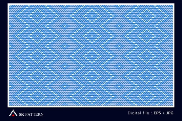 Embroidery and Knitter Vector Pattern for Holiday Sewing