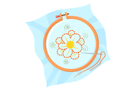Embroidery Cartoon Icon Flower on Sewin Review