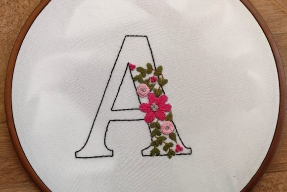 Letter a Embroidery Flowers: A Designer's Review