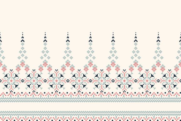 Testing Floral Thai Cross Stitch Embroidery for Gifts