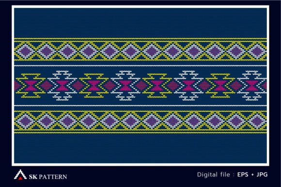 Using Embroidery Motif Tribal Style Vector for Etsy